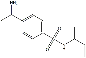 4-(1-aminoethyl)-N-(butan-2-yl)benzene-1-sulfonamide Structure