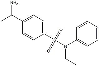 4-(1-aminoethyl)-N-ethyl-N-phenylbenzene-1-sulfonamide Structure