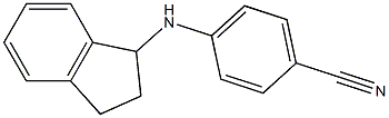 4-(2,3-dihydro-1H-inden-1-ylamino)benzonitrile Structure