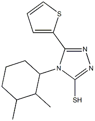 4-(2,3-dimethylcyclohexyl)-5-(thiophen-2-yl)-4H-1,2,4-triazole-3-thiol Structure