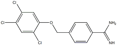 4-(2,4,5-trichlorophenoxymethyl)benzene-1-carboximidamide 구조식 이미지