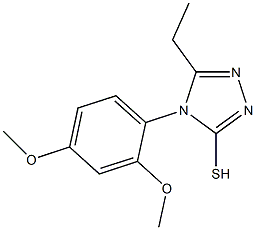4-(2,4-dimethoxyphenyl)-5-ethyl-4H-1,2,4-triazole-3-thiol Structure