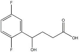 4-(2,5-difluorophenyl)-4-hydroxybutanoic acid 구조식 이미지
