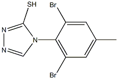 4-(2,6-dibromo-4-methylphenyl)-4H-1,2,4-triazole-3-thiol Structure