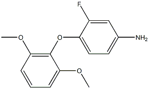 4-(2,6-dimethoxyphenoxy)-3-fluoroaniline Structure
