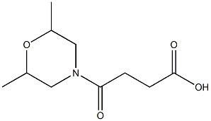 4-(2,6-dimethylmorpholin-4-yl)-4-oxobutanoic acid Structure
