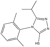 4-(2,6-dimethylphenyl)-5-(propan-2-yl)-4H-1,2,4-triazole-3-thiol 구조식 이미지