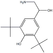 4-(2-amino-1-hydroxyethyl)-2,6-di-tert-butylphenol 구조식 이미지