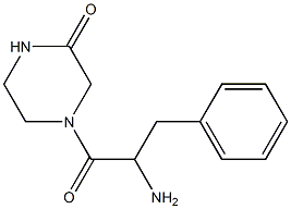 4-(2-amino-3-phenylpropanoyl)piperazin-2-one 구조식 이미지