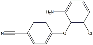 4-(2-amino-6-chlorophenoxy)benzonitrile Structure