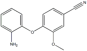 4-(2-aminophenoxy)-3-methoxybenzonitrile 구조식 이미지