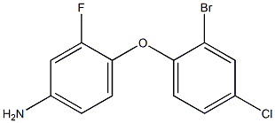 4-(2-bromo-4-chlorophenoxy)-3-fluoroaniline Structure