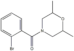 4-(2-bromobenzoyl)-2,6-dimethylmorpholine 구조식 이미지