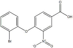 4-(2-bromophenoxy)-3-nitrobenzoic acid Structure