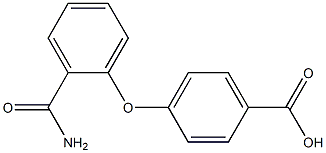 4-(2-carbamoylphenoxy)benzoic acid 구조식 이미지