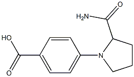 4-(2-carbamoylpyrrolidin-1-yl)benzoic acid Structure