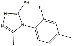 4-(2-fluoro-4-methylphenyl)-5-methyl-4H-1,2,4-triazole-3-thiol Structure