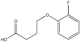 4-(2-fluorophenoxy)butanoic acid 구조식 이미지