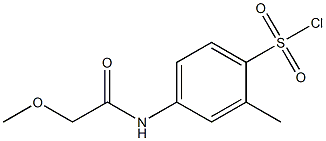 4-(2-methoxyacetamido)-2-methylbenzene-1-sulfonyl chloride Structure