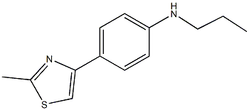4-(2-methyl-1,3-thiazol-4-yl)-N-propylaniline Structure