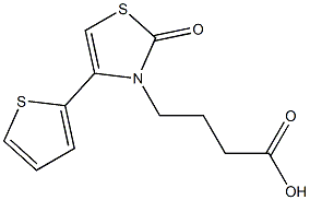 4-(2-oxo-4-thien-2-yl-1,3-thiazol-3(2H)-yl)butanoic acid 구조식 이미지