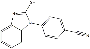 4-(2-sulfanyl-1H-1,3-benzodiazol-1-yl)benzonitrile 구조식 이미지