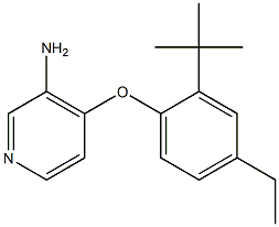 4-(2-tert-butyl-4-ethylphenoxy)pyridin-3-amine 구조식 이미지