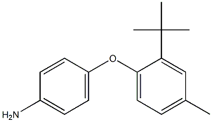 4-(2-tert-butyl-4-methylphenoxy)aniline Structure