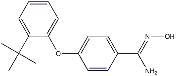 4-(2-tert-butylphenoxy)-N'-hydroxybenzene-1-carboximidamide Structure