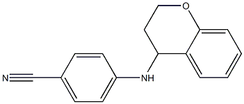 4-(3,4-dihydro-2H-1-benzopyran-4-ylamino)benzonitrile Structure