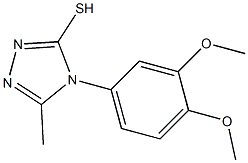 4-(3,4-dimethoxyphenyl)-5-methyl-4H-1,2,4-triazole-3-thiol Structure