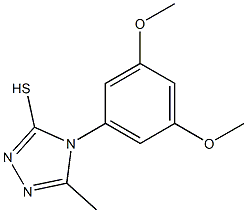 4-(3,5-dimethoxyphenyl)-5-methyl-4H-1,2,4-triazole-3-thiol Structure