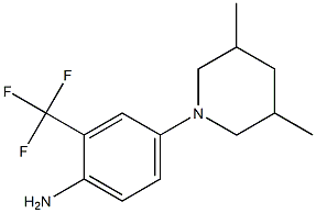 4-(3,5-dimethylpiperidin-1-yl)-2-(trifluoromethyl)aniline Structure