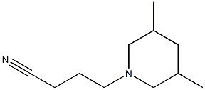 4-(3,5-dimethylpiperidin-1-yl)butanenitrile Structure