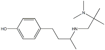 4-(3-{[2-(dimethylamino)-2-methylpropyl]amino}butyl)phenol 구조식 이미지