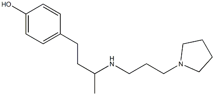 4-(3-{[3-(pyrrolidin-1-yl)propyl]amino}butyl)phenol 구조식 이미지