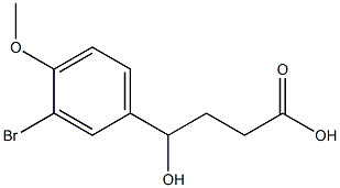 4-(3-bromo-4-methoxyphenyl)-4-hydroxybutanoic acid Structure