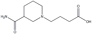4-(3-carbamoylpiperidin-1-yl)butanoic acid 구조식 이미지