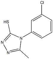 4-(3-chlorophenyl)-5-methyl-4H-1,2,4-triazole-3-thiol Structure