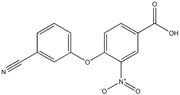 4-(3-cyanophenoxy)-3-nitrobenzoic acid Structure