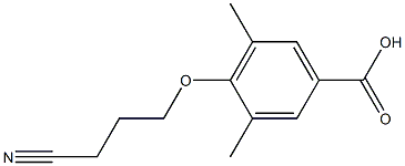 4-(3-cyanopropoxy)-3,5-dimethylbenzoic acid 구조식 이미지