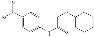 4-(3-cyclohexylpropanamido)benzoic acid Structure