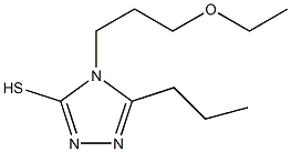 4-(3-ethoxypropyl)-5-propyl-4H-1,2,4-triazole-3-thiol 구조식 이미지