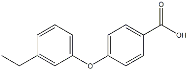 4-(3-ethylphenoxy)benzoic acid 구조식 이미지