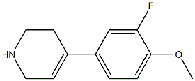 4-(3-fluoro-4-methoxyphenyl)-1,2,3,6-tetrahydropyridine 구조식 이미지