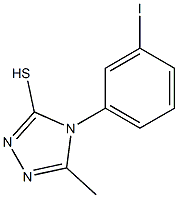 4-(3-iodophenyl)-5-methyl-4H-1,2,4-triazole-3-thiol 구조식 이미지