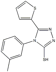 4-(3-methylphenyl)-5-(thiophen-2-yl)-4H-1,2,4-triazole-3-thiol Structure