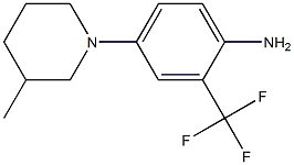 4-(3-methylpiperidin-1-yl)-2-(trifluoromethyl)aniline 구조식 이미지