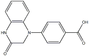 4-(3-oxo-1,2,3,4-tetrahydroquinoxalin-1-yl)benzoic acid 구조식 이미지