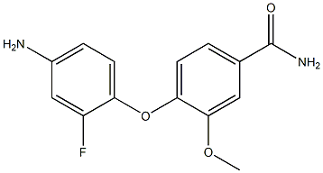 4-(4-amino-2-fluorophenoxy)-3-methoxybenzamide 구조식 이미지